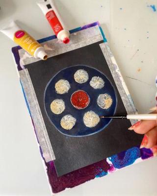 Miniature painting from the Life in Miniature series