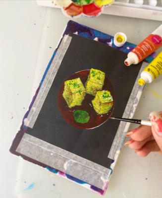 Miniature painting from the Life in Miniature series