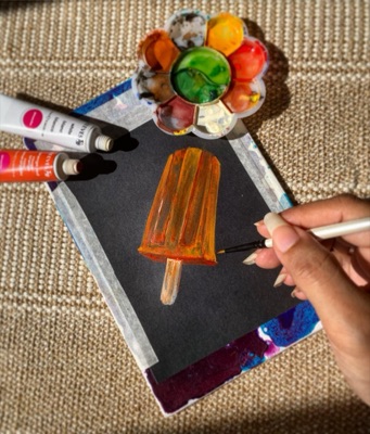 Miniature painting from the Life in Miniature series
