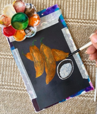 Miniature painting from the Life in Miniature series