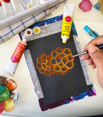 Miniature painting from the Life in Miniature series