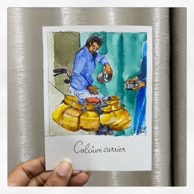 Miniature painting from the Life in Miniature series
