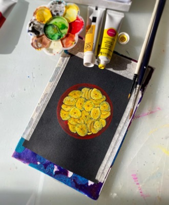 Miniature painting from the Life in Miniature series