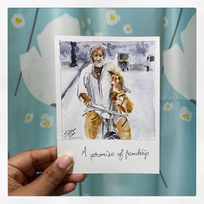Miniature painting from the Life in Miniature series