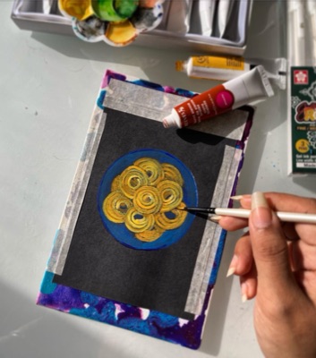Miniature painting from the Life in Miniature series