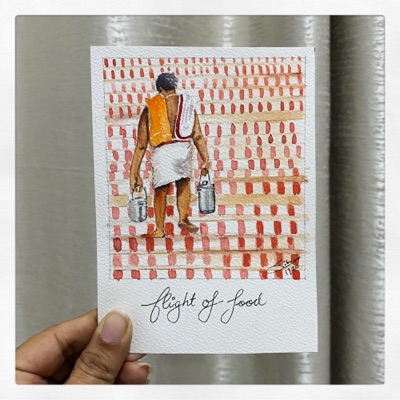 Miniature painting from the Life in Miniature series