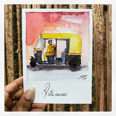 Miniature painting from the Life in Miniature series