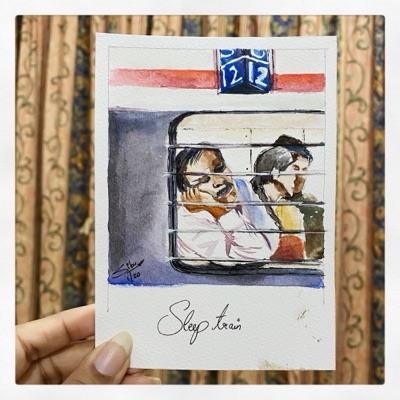 Miniature painting from the Life in Miniature series